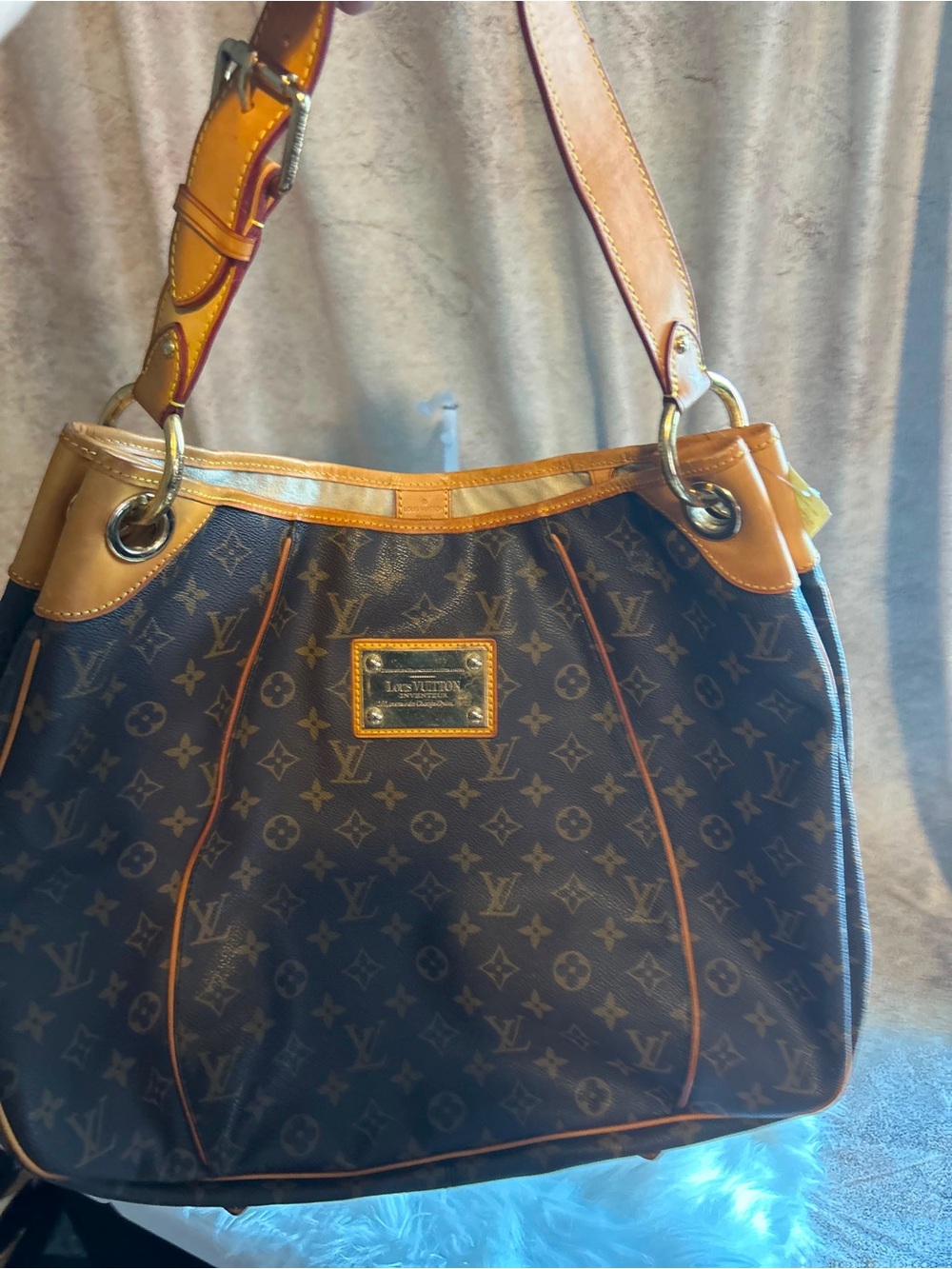 Brown Monogram Canvas Shoulder Bag